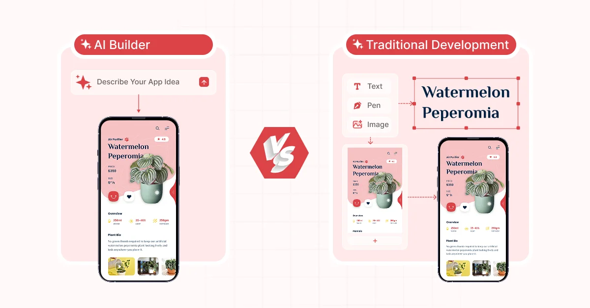 AI App Builder vs Traditional Development